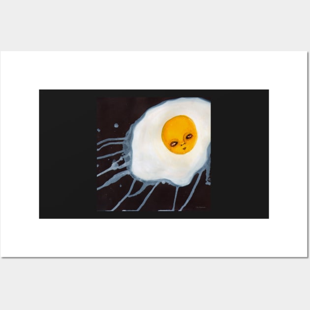 Egg Outsider Art Acrylic Painting Abstract Artwork Wall Art by robmolily